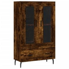 Greatstore Skříň highboard kouřový dub 69,5 x 31 x 115 cm kompozitní dřevo