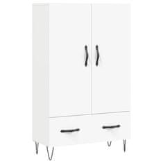 Greatstore Skříň highboard bílá 69,5 x 31 x 115 cm kompozitní dřevo