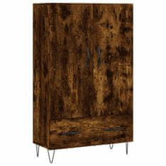 Greatstore Skříň highboard kouřový dub 69,5 x 31 x 115 cm kompozitní dřevo