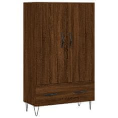 Greatstore Skříň highboard hnědý dub 69,5 x 31 x 115 cm kompozitní dřevo