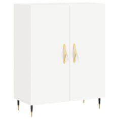 Greatstore Skříň highboard bílá 69,5 x 34 x 180 cm kompozitní dřevo