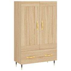 Greatstore Skříň highboard dub sonoma 69,5 x 31 x 115 cm kompozitní dřevo