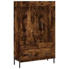 Greatstore Skříň highboard kouřový dub 69,5 x 31 x 115 cm kompozitní dřevo