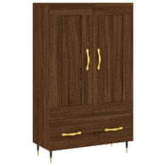 Greatstore Skříň highboard hnědý dub 69,5 x 31 x 115 cm kompozitní dřevo