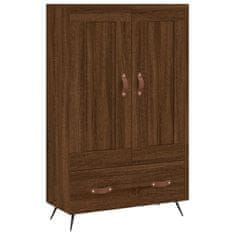 Greatstore Skříň highboard hnědý dub 69,5 x 31 x 115 cm kompozitní dřevo