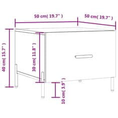 Vidaxl Konferenční stolek betonově šedý 50x50x40 cm kompozitní dřevo