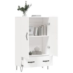 Greatstore Skříň highboard bílá 69,5 x 31 x 115 cm kompozitní dřevo