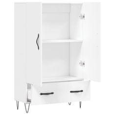 Greatstore Skříň highboard bílá 69,5 x 31 x 115 cm kompozitní dřevo