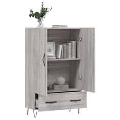 Greatstore Skříň highboard šedá sonoma 69,5 x 31 x 115 cm kompozitní dřevo