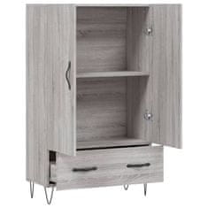 Greatstore Skříň highboard šedá sonoma 69,5 x 31 x 115 cm kompozitní dřevo