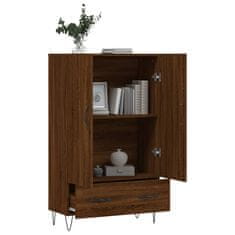 Greatstore Skříň highboard hnědý dub 69,5 x 31 x 115 cm kompozitní dřevo