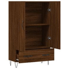 Greatstore Skříň highboard hnědý dub 69,5 x 31 x 115 cm kompozitní dřevo