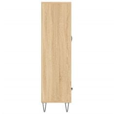 Greatstore Skříň highboard dub sonoma 69,5 x 31 x 115 cm kompozitní dřevo