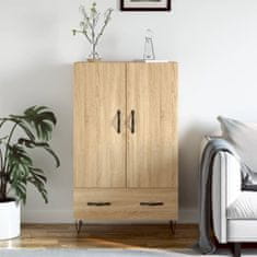 Greatstore Skříň highboard dub sonoma 69,5 x 31 x 115 cm kompozitní dřevo