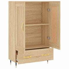 Greatstore Skříň highboard dub sonoma 69,5 x 31 x 115 cm kompozitní dřevo