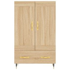 Greatstore Skříň highboard dub sonoma 69,5 x 31 x 115 cm kompozitní dřevo