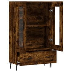 Greatstore Skříň highboard kouřový dub 69,5 x 31 x 115 cm kompozitní dřevo