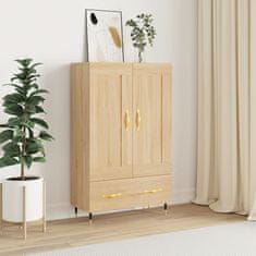 Greatstore Skříň highboard dub sonoma 69,5 x 31 x 115 cm kompozitní dřevo