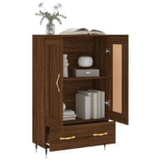 Greatstore Skříň highboard hnědý dub 69,5 x 31 x 115 cm kompozitní dřevo