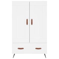 Greatstore Skříň highboard bílá 69,5 x 31 x 115 cm kompozitní dřevo