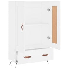 Greatstore Skříň highboard bílá 69,5 x 31 x 115 cm kompozitní dřevo