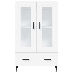 Greatstore Skříň highboard bílá 69,5 x 31 x 115 cm kompozitní dřevo