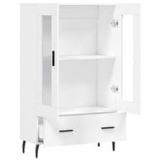 Greatstore Skříň highboard bílá 69,5 x 31 x 115 cm kompozitní dřevo