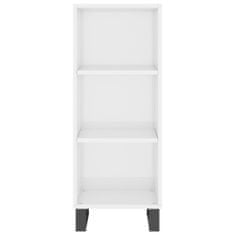 Vidaxl Skříň highboard bílá s vysokým leskem 34,5x34x180 cm kompozit