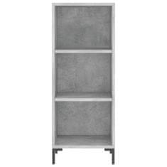 Vidaxl Skříň highboard betonově šedá 34,5x34x180 cm kompozitní dřevo