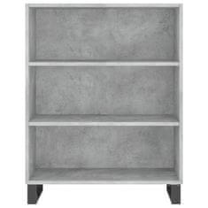 Greatstore Skříň highboard betonově šedá 69,5x34x180 cm kompozitní dřevo