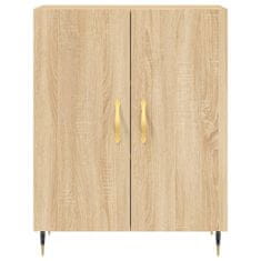 Greatstore Skříň highboard dub sonoma 69,5 x 34 x 180 cm kompozitní dřevo