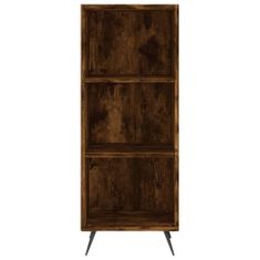 Vidaxl Skříň highboard kouřový dub 34,5x32,5x180 cm kompozitní dřevo