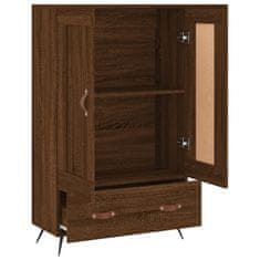 Greatstore Skříň highboard hnědý dub 69,5 x 31 x 115 cm kompozitní dřevo