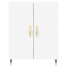 Greatstore Skříň highboard bílá 69,5 x 34 x 180 cm kompozitní dřevo