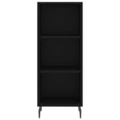 Vidaxl Skříň highboard černá 34,5 x 34 x 180 cm kompozitní dřevo