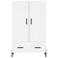 Greatstore Skříň highboard bílá 69,5 x 31 x 115 cm kompozitní dřevo