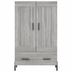 Greatstore Skříň highboard šedá sonoma 69,5 x 31 x 115 cm kompozitní dřevo