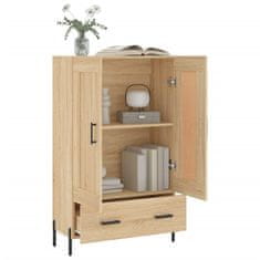 Greatstore Skříň highboard dub sonoma 69,5 x 31 x 115 cm kompozitní dřevo