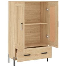 Greatstore Skříň highboard dub sonoma 69,5 x 31 x 115 cm kompozitní dřevo