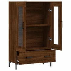 Greatstore Skříň highboard hnědý dub 69,5 x 31 x 115 cm kompozitní dřevo