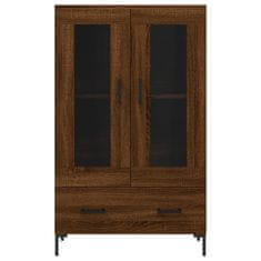 Greatstore Skříň highboard hnědý dub 69,5 x 31 x 115 cm kompozitní dřevo