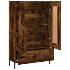 Greatstore Skříň highboard kouřový dub 69,5 x 31 x 115 cm kompozitní dřevo