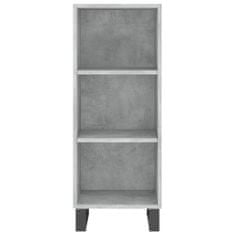 Vidaxl Skříň highboard betonově šedá 34,5x34x180 cm kompozitní dřevo