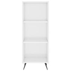 Vidaxl Skříň highboard bílá s vysokým leskem 34,5x34x180 cm kompozit