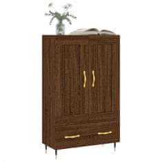 Greatstore Skříň highboard hnědý dub 69,5 x 31 x 115 cm kompozitní dřevo