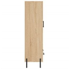 Greatstore Skříň highboard dub sonoma 69,5 x 31 x 115 cm kompozitní dřevo