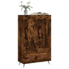 Greatstore Skříň highboard kouřový dub 69,5 x 31 x 115 cm kompozitní dřevo