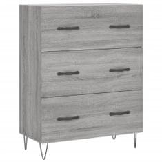 Vidaxl Skříň highboard šedá sonoma 69,5 x 34 x 180 cm kompozitní dřevo