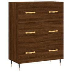 Vidaxl Skříň highboard hnědý dub 69,5 x 34 x 180 cm kompozitní dřevo