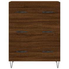 Vidaxl Skříň highboard hnědý dub 69,5 x 34 x 180 cm kompozitní dřevo